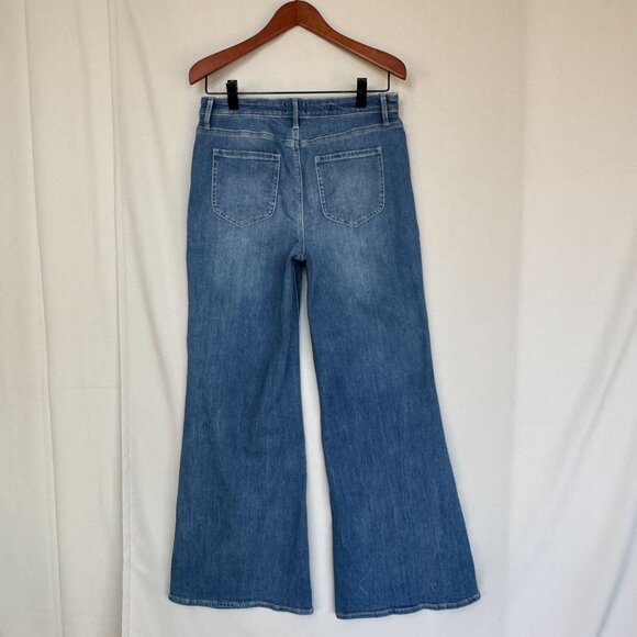 NYDJ Mia Palazzo Jeans: Fairmont Wash LIFTXTUCK High Waist Wide Leg Size 10 - Picture 7 of 15